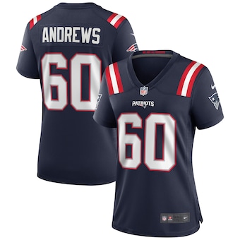 womens nike david andrews navy new england patriots game jer